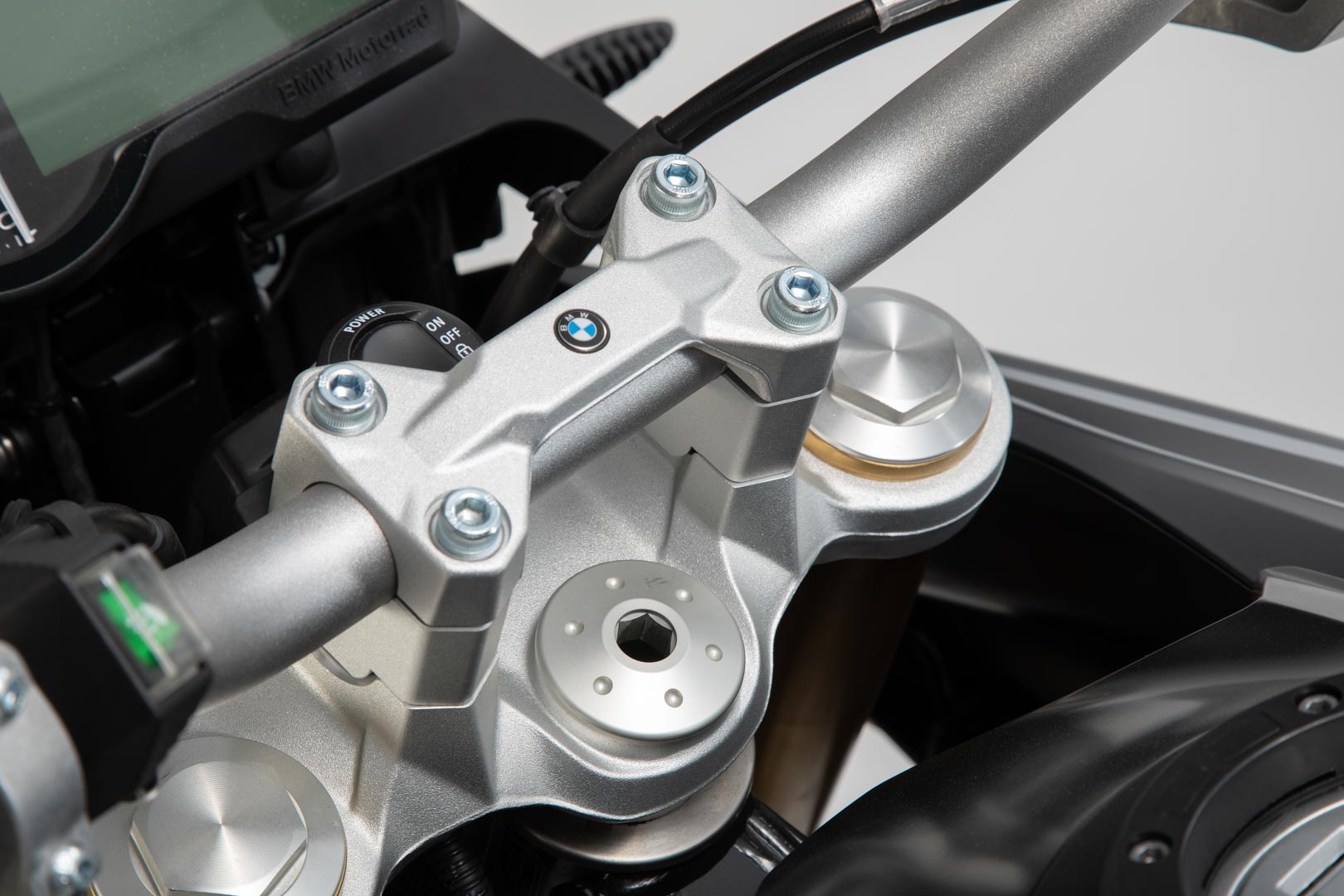 Preview: Lenkererhöhung silber für BMW F 750 GS Bj. 18-