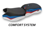 Design-Sitzbezug BMW R1250 GS (19-) +HP, taiwan 2 weiß blau CS